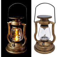 Lumire de bougie suspendue solaire rtro antique LED lampe  huile ouragan mineurs lanterne pour table darbre de jardin lecture[759]