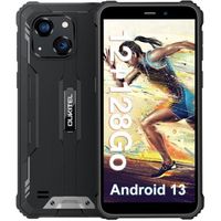 OUKITEL WP32 Smartphone Robuste 8Go RAM + 128 Go ROM Caméra 20MP 6,0'' 6300mAh Android 13 GPS NFC Double SIM 4G - Noir