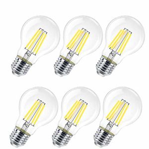 Lot de 10 ampoules LED filament E27 6W 660Lm 2700K - garantie 2 ans
