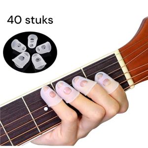 Protège-doigts En Silicone Pour Guitare - Lot De 4, Ventilés - Pour Guitare, Ukulélé, Basse - Tailles S, M, L