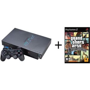 CONSOLE PS2 Console de jeu Playstation 2 Noire avec GTA San An