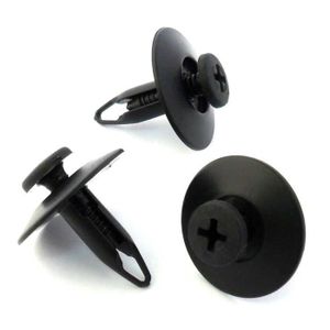 50x 6mm trou plastique rivet panneau de retenue clips garniture