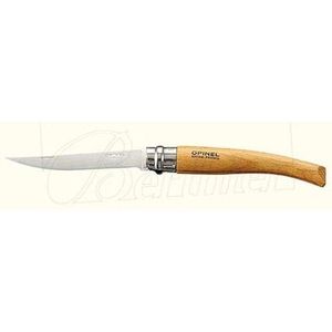 VERITABLE COUTEAU OPINEL LAME INOX MANCHE HETRE N°8 AVEC LACET BAROUDEUR NEUF