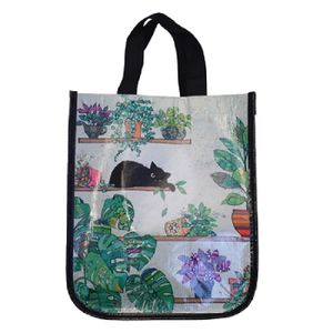 Kiub - Cabas de courses hiboux 29,5x26x16,5 - Collection bug art recycle scraps Pas Cher | Bureau Vallée