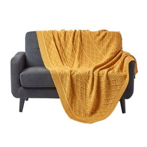 Plaid Jaune Moutarde