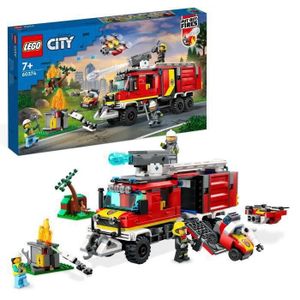 ASSEMBLAGE CONSTRUCTION SHOT CASE - LEGO City 60374 Le Camion d'Intervention des Pompiers, Jouet avec Drones Modernes, et Figurines