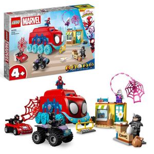 ASSEMBLAGE CONSTRUCTION LEGO® Marvel 10791 Le QG Mobile de l’Équipe Spidey, Jouet Enfants avec Figurines Black Panther