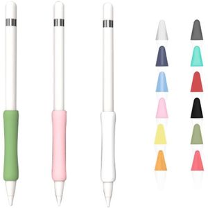 Compatible avec Apple Pencil 1er et 2e 8 pièces Mini Étui de Protection pour Nib du iPencil Antidérapante & Réduction du Bruit sciuU Couvercle Antibruit Blanc 