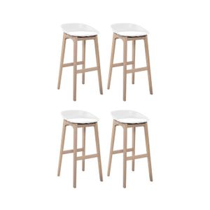 Tabouret De Bar Blanc Bois