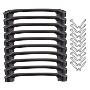 Poignee porte cuisine noir - Achat / Vente pas cher