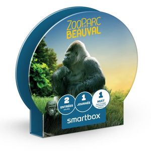 COFFRET SÉJOUR SMARTBOX - ZooParc de Beauval séjour - Coffret Cadeau | 2 entrées adultes et 1 nuit à proximité