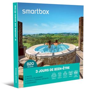 COFFRET SÉJOUR SMARTBOX - Coffret Cadeau - 3 JOURS DE BIEN-ÊTRE - 820 séjours bien-être en hôtels 3* et 4*, manoirs et domaines de charme