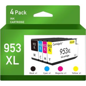 953 XL 953XL cartouches d'encre pour HP 953XL Pack cartouche Noir Cyan  Magenta Jaune Compatible avec HP Officejet Pro 7740[619]