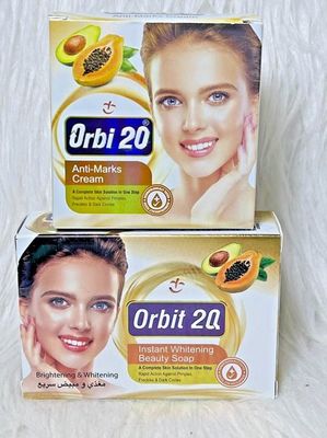 Crème éclaircissante Orbi 20 - À La Papaye Et Avocat, Anti-taches - SPF 50 - 20 Ml