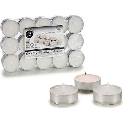 Lot De 100 Bougies Chauffe-plat Blanches - 38 Mm, 4h De Combustion, Sans Parfum