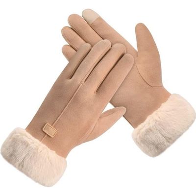 Gants Hiver Femme Touchscreen - Chauds, Polaire, Coupe-Vent - Pour Ski, Velo, Course