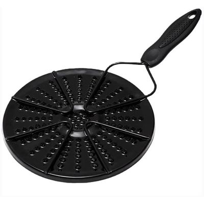 Diffuseur Chaleur KitchenCraft - Plaque Gaz & Électrique | Acier Inox, Poignée Bois, 33x21cm