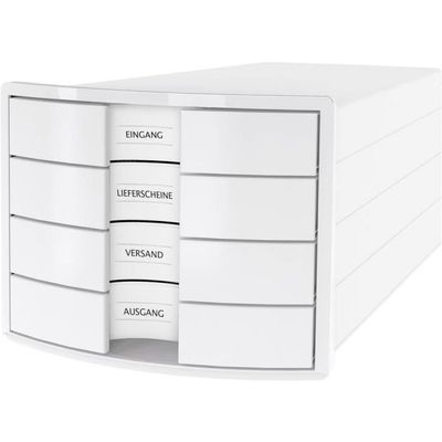 Bac De Rangement Han 1610-12 Blanc - Porte-revues A4 Design Bords Incurvés Pour Bureau, Maison, école - 14