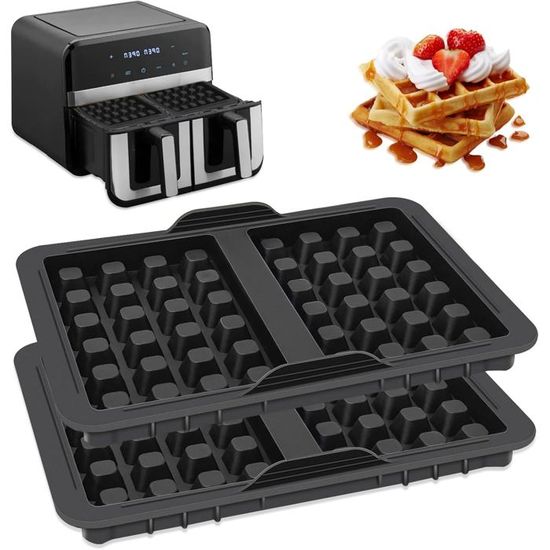 Moule à Gaufres En Silicone Pour Friteuse à Air Ninja - Compatible AF300EU, AF400EU, AF451EU, SL400EU, AF500DE - 11