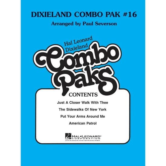 Dixieland Combo Pak 16, de Paul Severson Score + Parties pour Jazz
