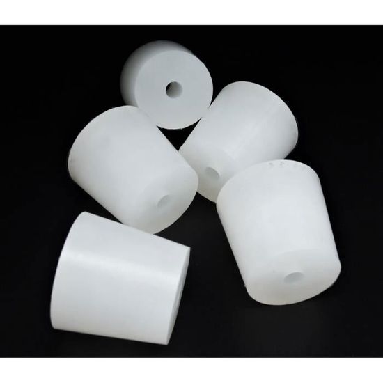 QUARKZMAN Bouchon en Silicone Haute Température Diamètre de Montage 7mm en Forme de T Solide Bouchon de Caoutchouc Bouchons de Trou, D'Étanchéité