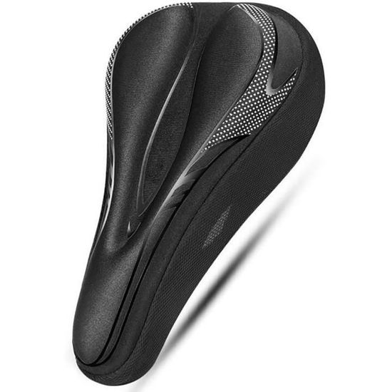 Selle De Vélo Confort Large Yodote Noire Avec Mousse à Mémoire De Forme