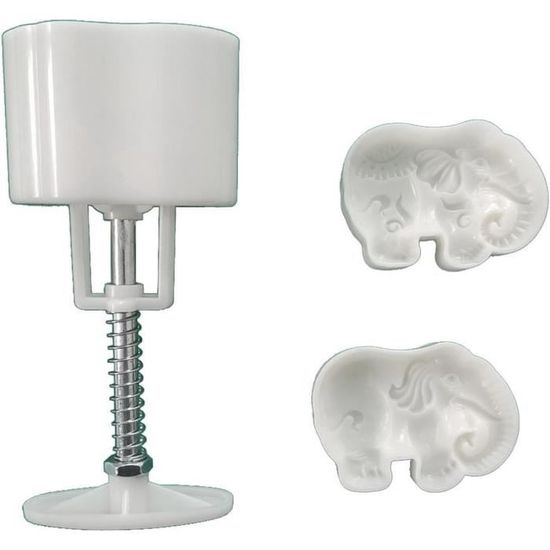 Acmee Lot De 44 Décorations De Gâteau En Forme D'éléphant En 3D En