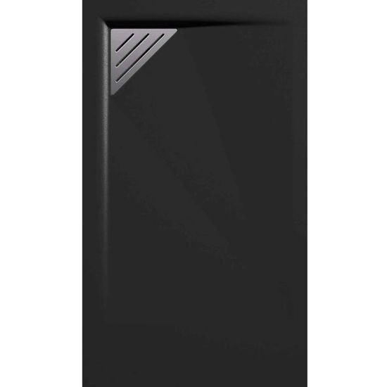 Bac à Douche 70x120x2,6 CM Rectangulaire Anthracite Effet Pierre Mod Blend 83591123