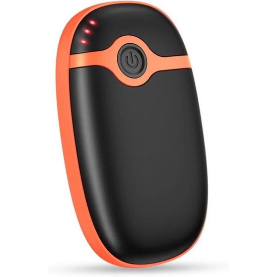 Chauffe-mains Rechargeable USB Avec Miroir Lumineux - Réglable 45-60°C - Design Mignon Cochon/ours/poulet