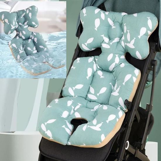 Coussin de Siege Reversible pour Poussette Universel Vert Bebe Cdiscount Puericulture Eveil bebe