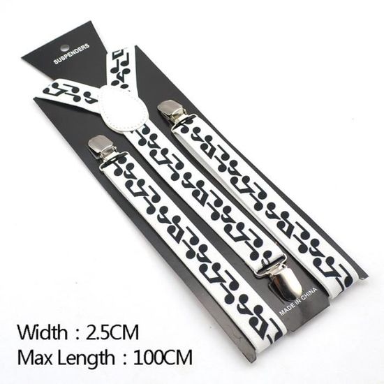 Double note100cm Portejarretelles De Chemise Pour Hommes Et Femmes, Pantalon À Carreaux Arc