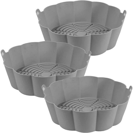 Lot De 3 Plaques De Cuisson Antiadhésives Boxiki Kitchen - Acier Carbone - Poignées Silicone - 3 Tailles
