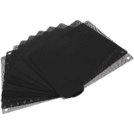 Filtre Anti-Poussière 140x140mm Pour Ventilateur PC - Maille PVC Découpable - Lot De 5