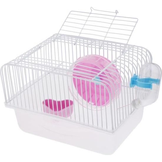 Cage De Hamster Pour Animaux De Compagnie Portable Cochon D'inde Gerbilles Souris Maison Avec Talon rouge Sundaying