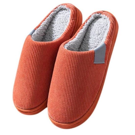 TOPALL Chaussons Femme Hiver Confortables Peluche Douce - Pantoufles Chaudes Antidérapantes