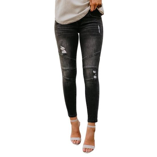 Jeans Stretch Coupe Slim Pour Hommes Jeans Skinny Déchirés Pour Hommes