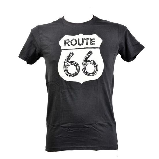 Tee shirt route 66 cheap homme