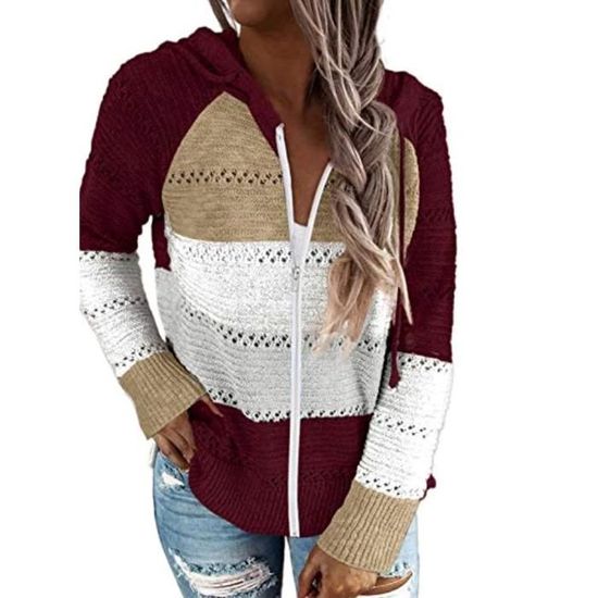 Blazer Cuir Suédé Fabio – Marron – Manches Tricotées – Taille S – Porté 2 Fois