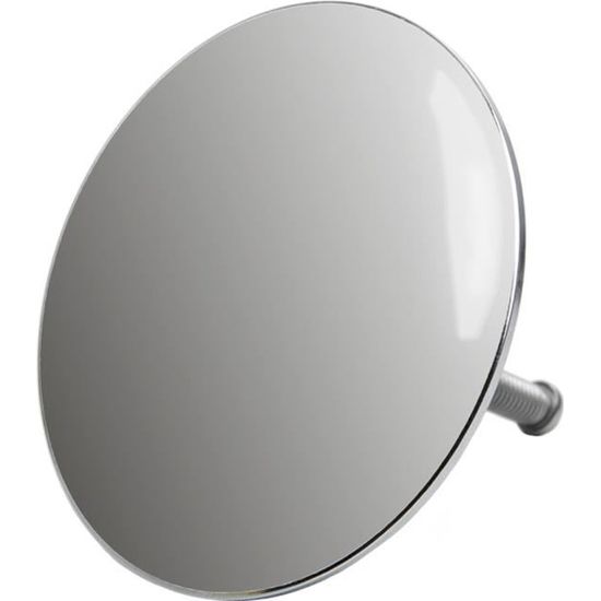 Bouchon De Baignoire Universel Sanilo - Diamètre 7,2 Cm, Réglable En Hauteur, Tête Laiton Chromé - Blanc Et Autres Coloris