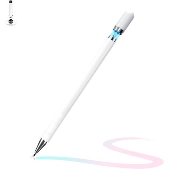 Stylet Capacitif Pour écrans Tactiles - Compatible Tablettes Et Smartphones - 6 Pointes De Rechange - 9