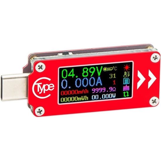 Misuratore Di Tensione USB Tester, Misuratore Elettrico USB Tester 4 30v 0 6 5a Wattmetro Voltmetro Amperometro Capacita Caricabatterie Rilevatore 98130903