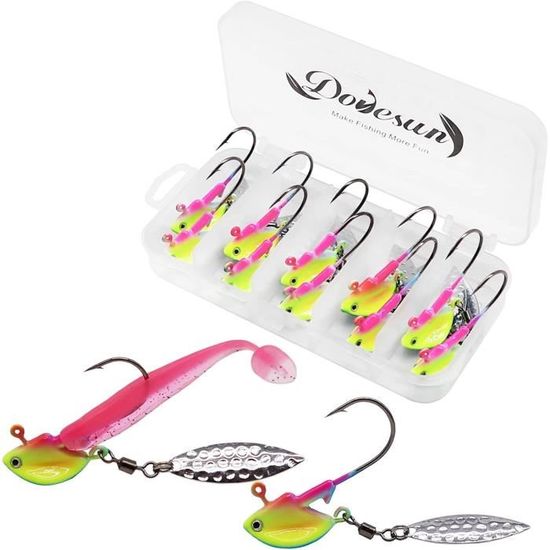 25 Têtes De Plomb (jigheads) Avec Lame Saule – 1,4g / 1,6g / 3g – Pour Crappie, Bass
