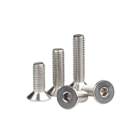 Lot De 10 Vis à Tête Hexagonale Creuse M8x55mm - Acier Allié 12.9 - Noir - Uxcell