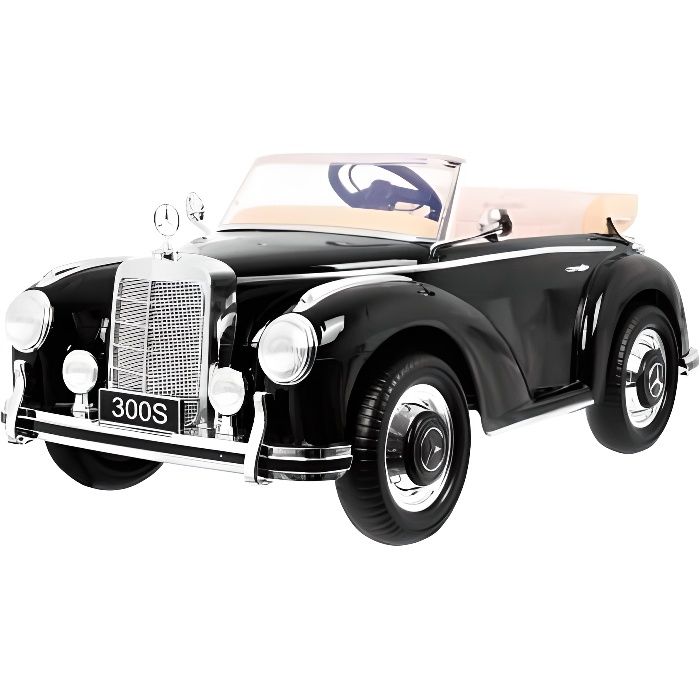 Mercedes Classique 300s Noir - Voiture Buggy électrique pour enfant avec batterie et télécommande