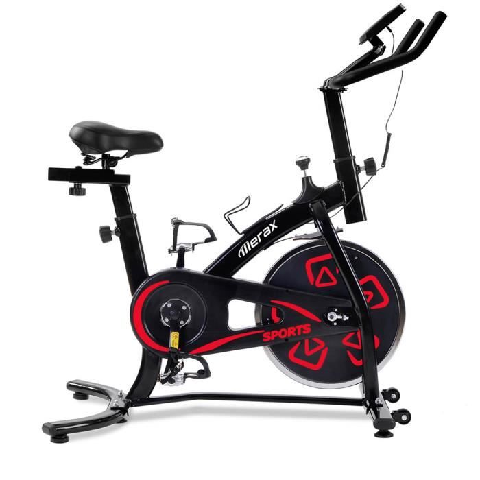 Vélo d'appartement avec console LCD Vélos d'intérieur Aérobic Sièges et Guidons réglables