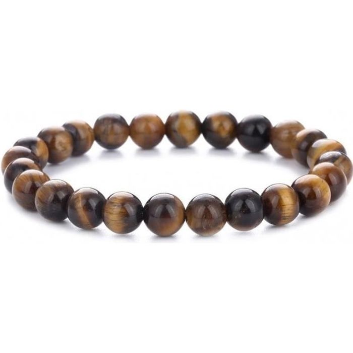 Bracelet en Oeil de Tigre - Protection et confiance en soi - Lithothérapie