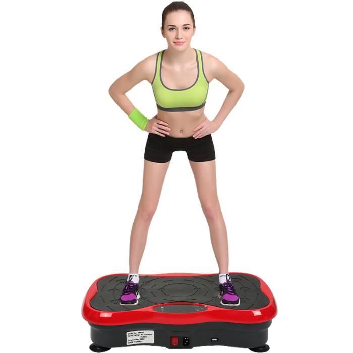 Plateforme Vibrante et Oscillante 200W 53 x 35 x 12 cm Machine Vibration Fitness USB+LCD+Bluetooth