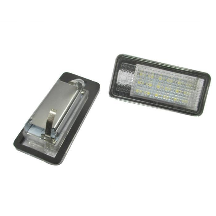 CAN-bus blanc Erreur LED gratuite lampe de lumière de plaque d'immatriculation pour Audi A3 A4 A6 S6 A8 Q7NGH50707116A_999