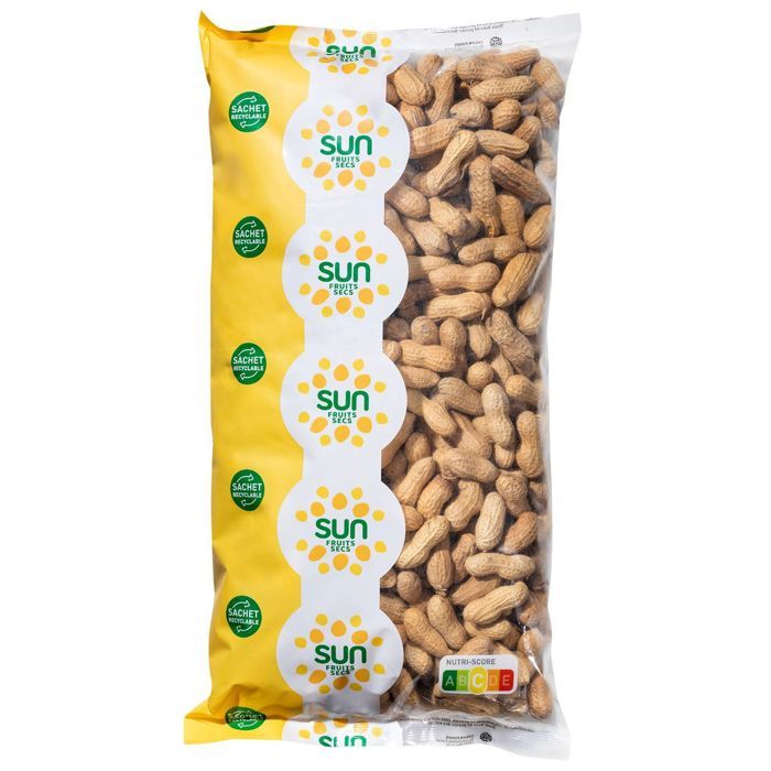 Arachides Coques en sachet de 1kg Sun