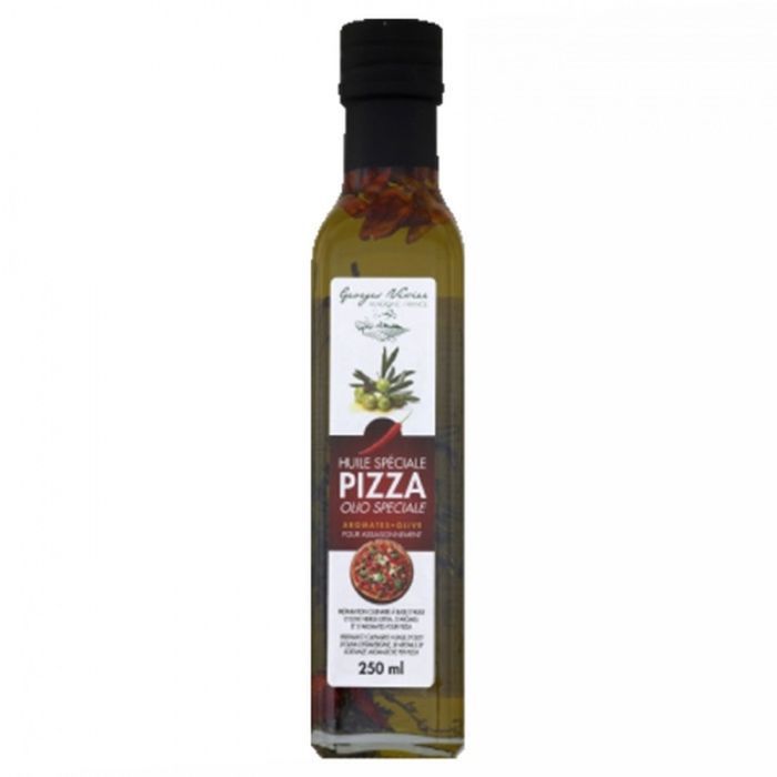 Huile pimentée spéciale pizza - Georges Nivier - bouteille 250ml
